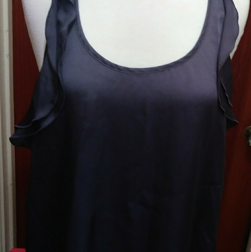 Violet & Claire Gray Sleeveless Top Size L